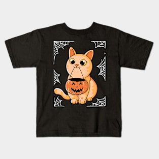 Purrfect halloween Kids T-Shirt